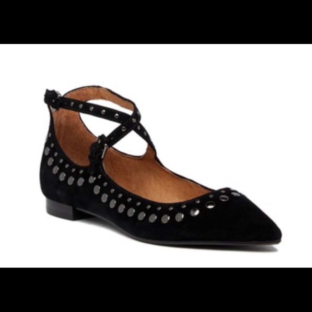 Frye Sienna Stud Crisscross Flat 8
